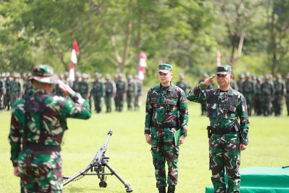 Komando Distrik Militer 0911 Nunukan memimpin upacara TMMD Reguler ke-119